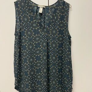 H&M Floral Sleeveless Blouse